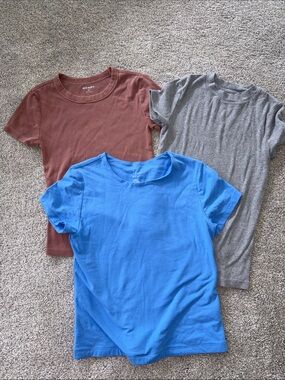 WomensShort Sleeve Tee - Blue, Rust, Gray (3-Pack)